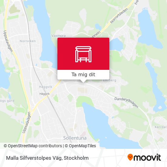 Malla Silfverstolpes Väg karta