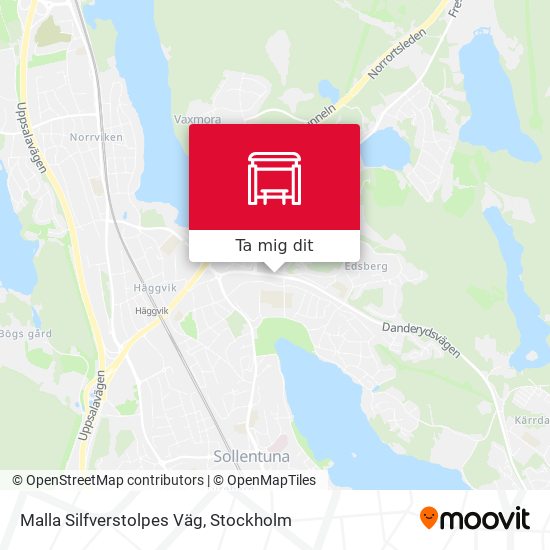 Malla Silfverstolpes Väg karta