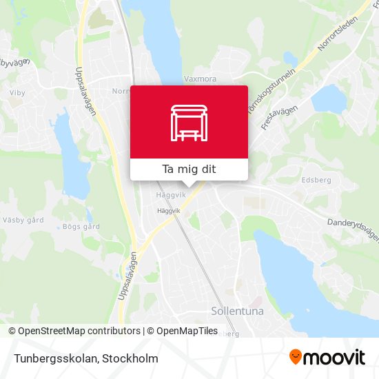 Tunbergsskolan karta