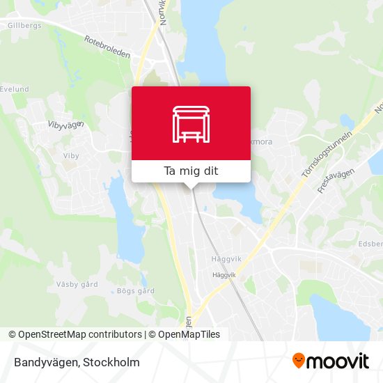 Bandyvägen karta