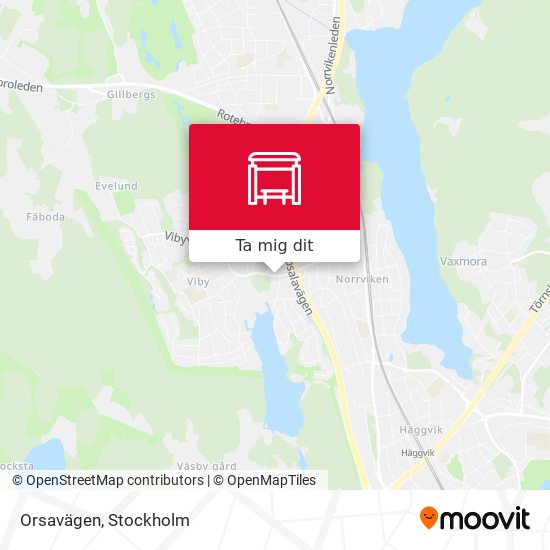 Orsavägen karta