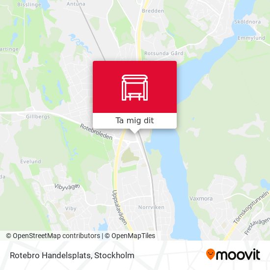 Rotebro Handelsplats karta