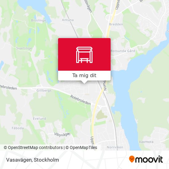 Vasavägen karta