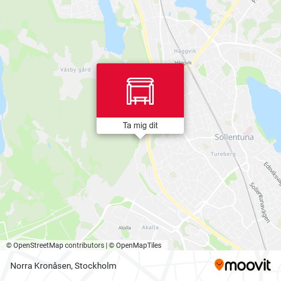 Norra Kronåsen karta