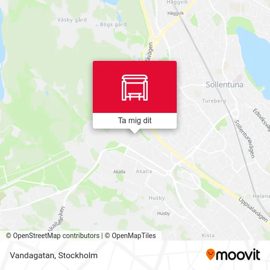 Vandagatan karta