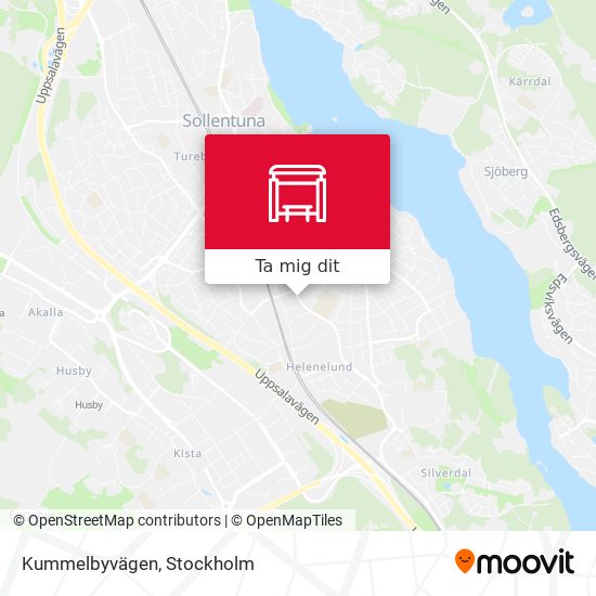 Kummelbyvägen karta