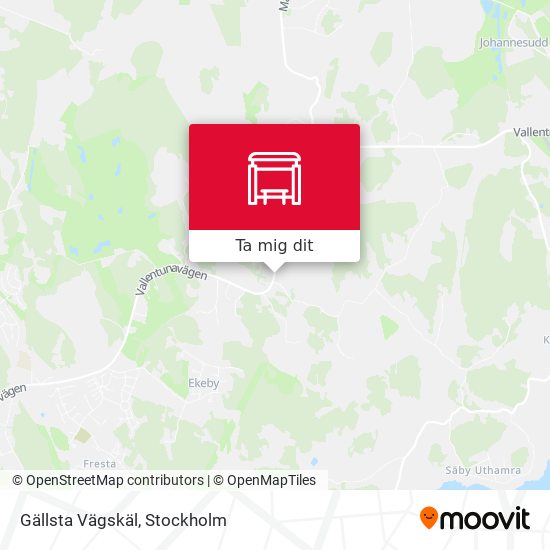 Gällsta Vägskäl karta