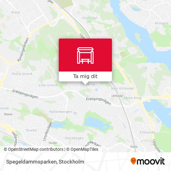 Spegeldammsparken karta