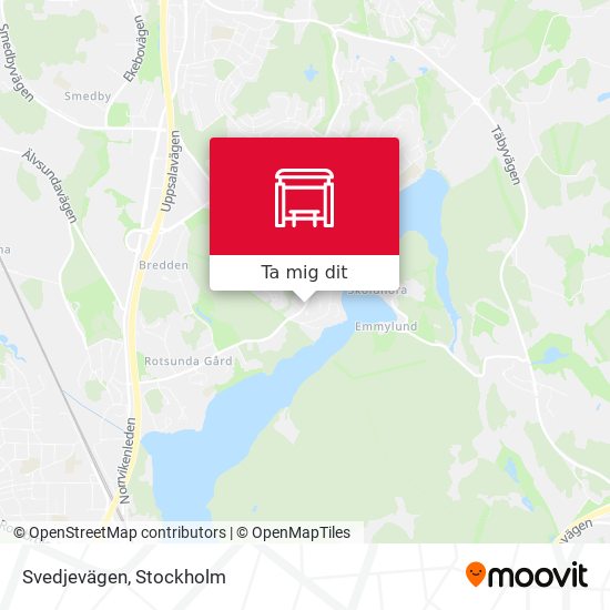 Svedjevägen karta