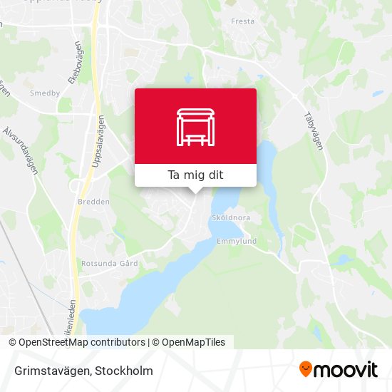 Grimstavägen karta