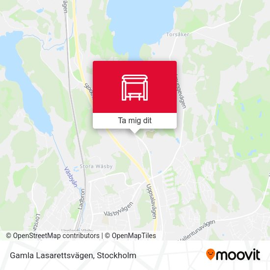 Gamla Lasarettsvägen karta