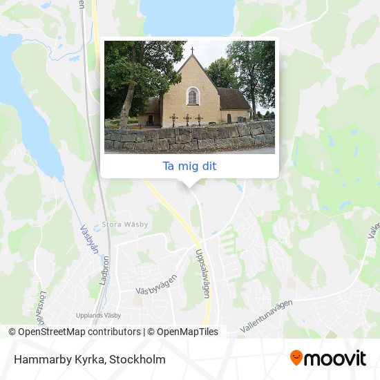 Hammarby Kyrka karta