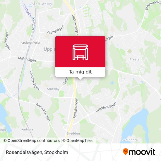 Rosendalsvägen karta
