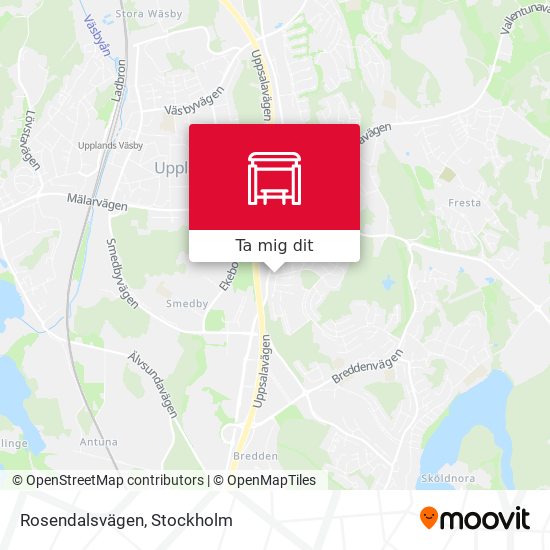 Rosendalsvägen karta