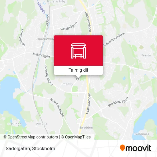 Sadelgatan karta