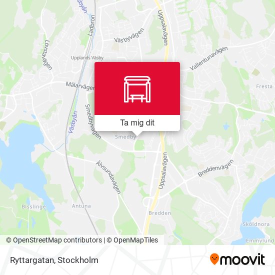 Ryttargatan karta