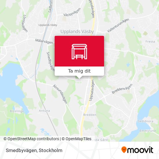 Smedbyvägen karta