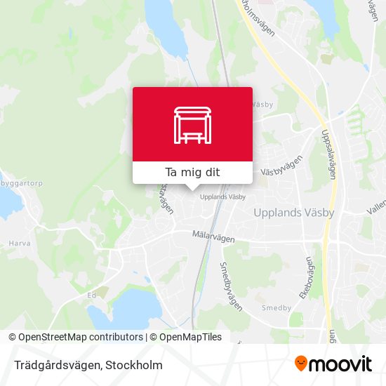 Trädgårdsvägen karta