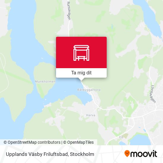 Upplands Väsby Friluftsbad karta