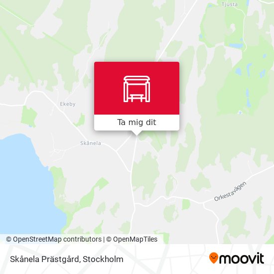 Skånela Prästgård karta