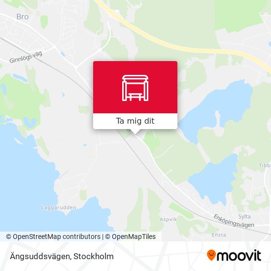 Ängsuddsvägen karta