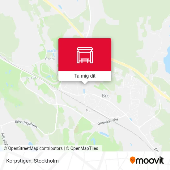 Korpstigen karta