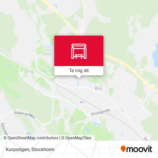 Korpstigen karta