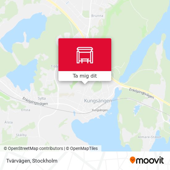 Tvärvägen karta