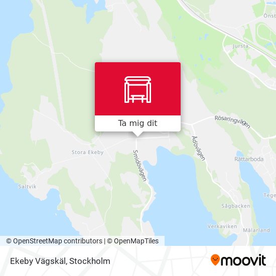 Ekeby Vägskäl karta