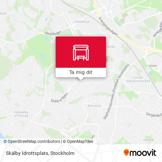 Skälby Idrottsplats karta