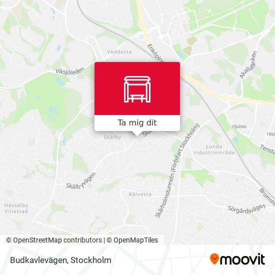 Budkavlevägen karta