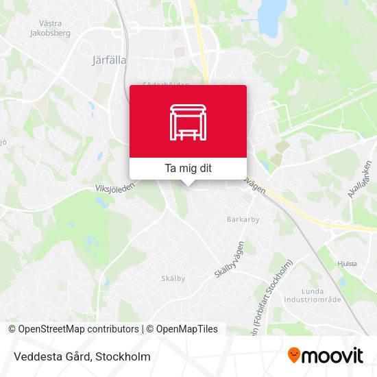 Veddesta Gård karta
