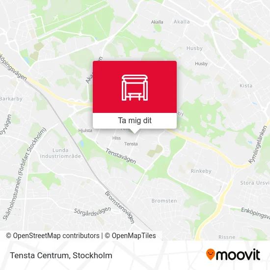 Tensta Centrum karta