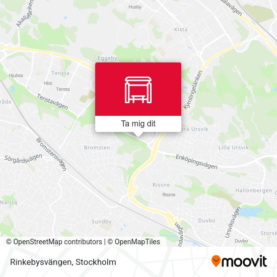 Rinkebysvängen karta