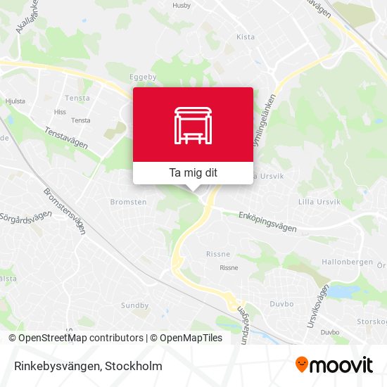 Rinkebysvängen karta