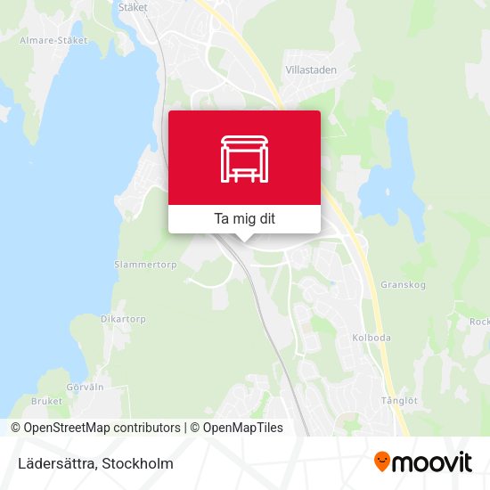 Lädersättra karta