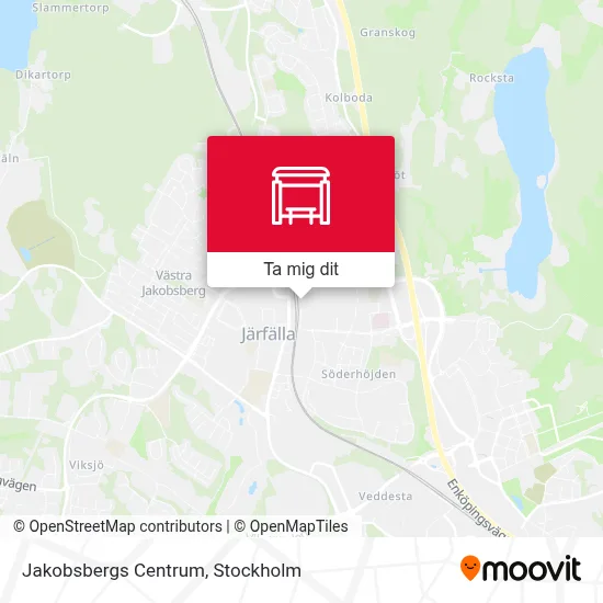 Jakobsbergs Centrum karta