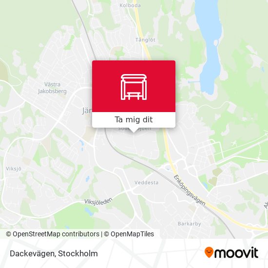 Dackevägen karta