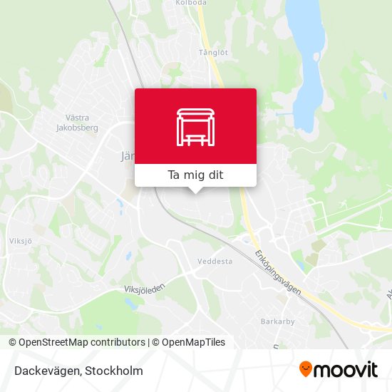 Dackevägen karta