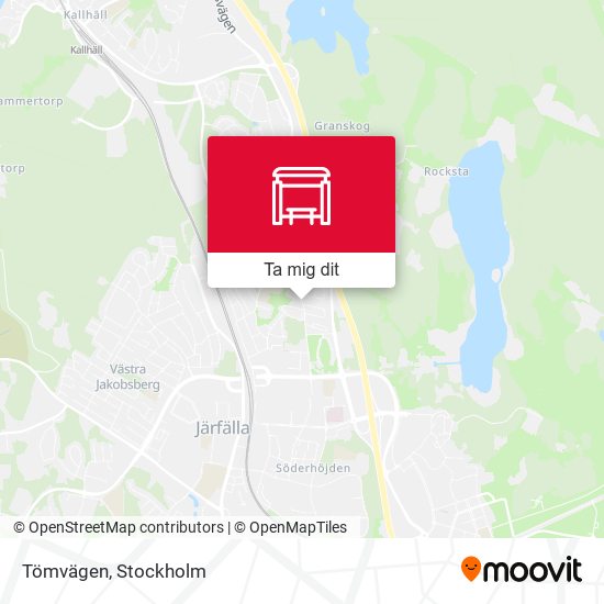 Tömvägen karta