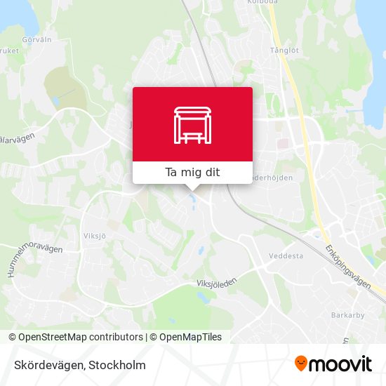 Skördevägen karta