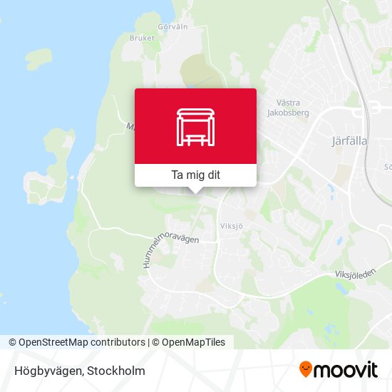 Högbyvägen karta