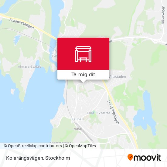 Kolarängsvägen karta