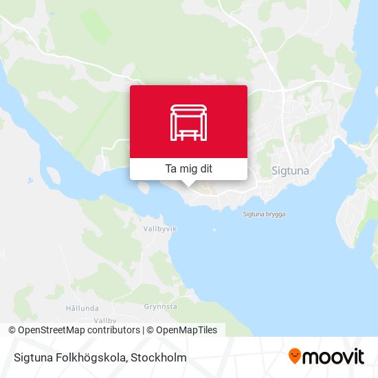Sigtuna Folkhögskola karta