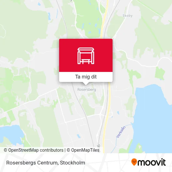 Rosersbergs Centrum karta