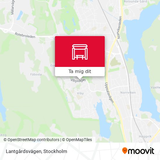 Lantgårdsvägen karta