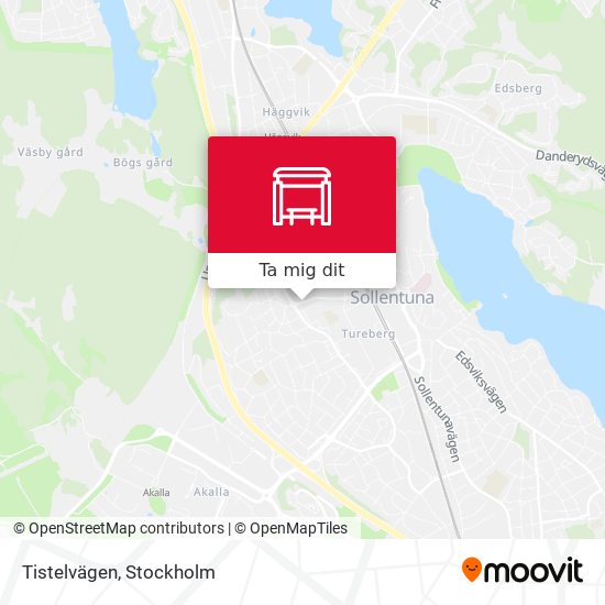 Tistelvägen karta