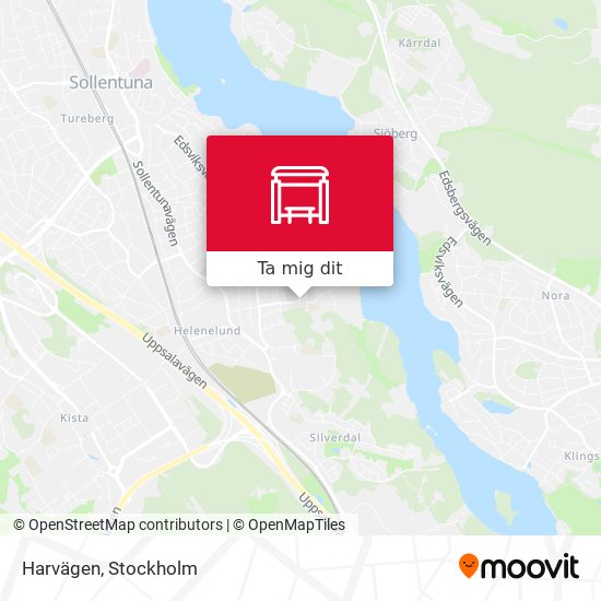 Harvägen karta