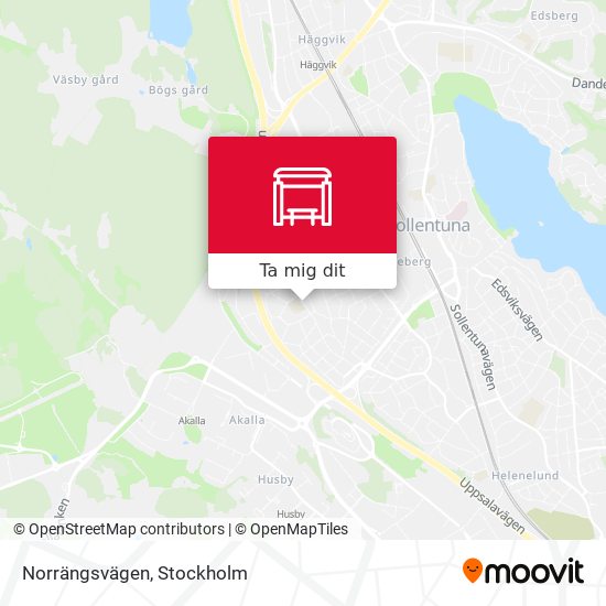 Norrängsvägen karta