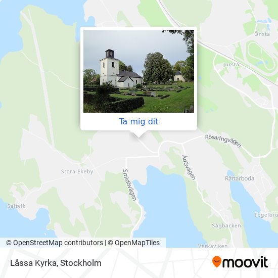 Låssa Kyrka karta